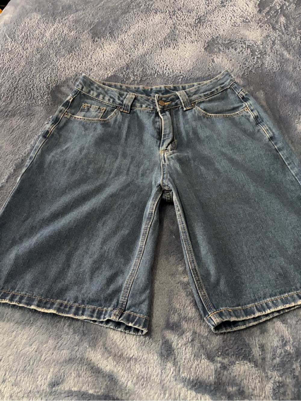 Women's Denim Bermuda Shorts - Blue